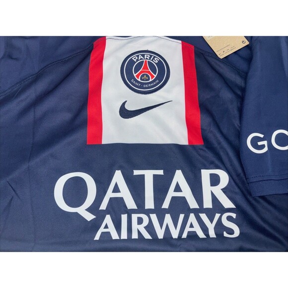 NWT Nike DriFit Paris Saint Germain PSG 22/23 Home Soccer Jersey Mens XL Mbappé - Picture 2 of 10